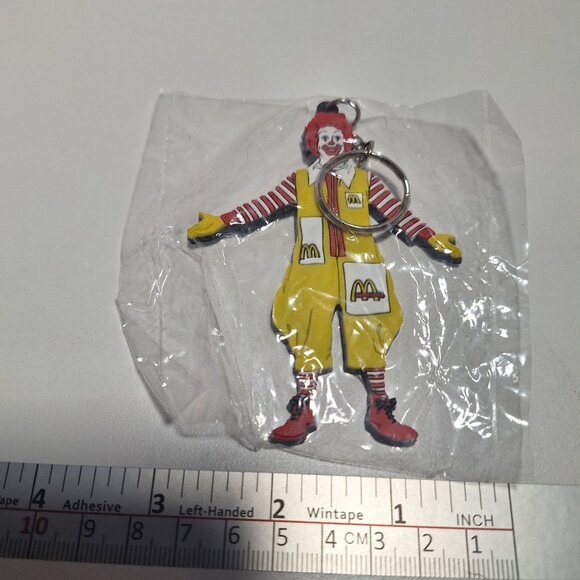 1995 Ronald McDonald Keychain Vintage McDonalds 4" Flexible - Picture 6 of 7